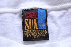 画像5:  デッドストック★90s USA製 NHL ST.LOUIS BLUES タズマニアンデビル 両面 染み込みプリント コットンTシャツ 白 L (5)