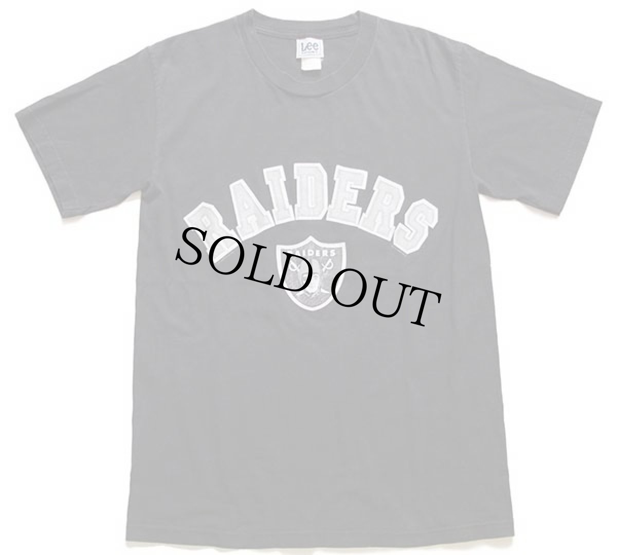 画像2: 00s Leeリー×VF KNITWEAR NFL RAIDERS コットンTシャツ 黒 (2)