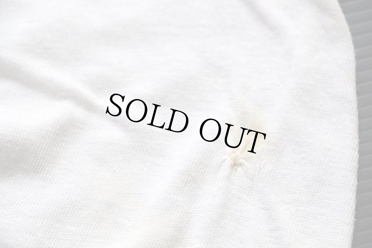 画像6: 70s WILTON PURDUE UNIVERSITY ALL-AMERICAN MARCHING BAND 染み込みプリント コットンTシャツ 白 L (6)