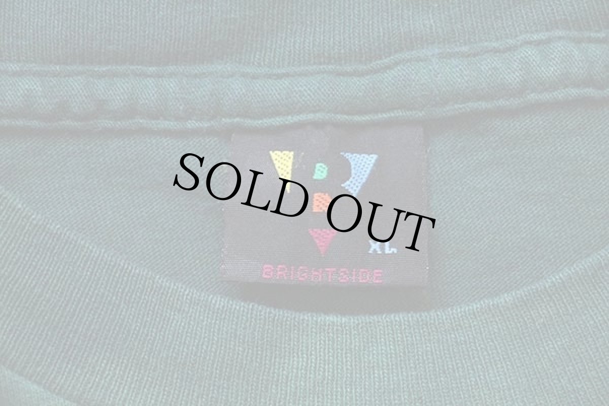 画像3: 90s USA製 V字 タイダイ染め コットンTシャツ 緑 XL (3)