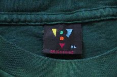 画像3: 90s USA製 V字 タイダイ染め コットンTシャツ 緑 XL (3)