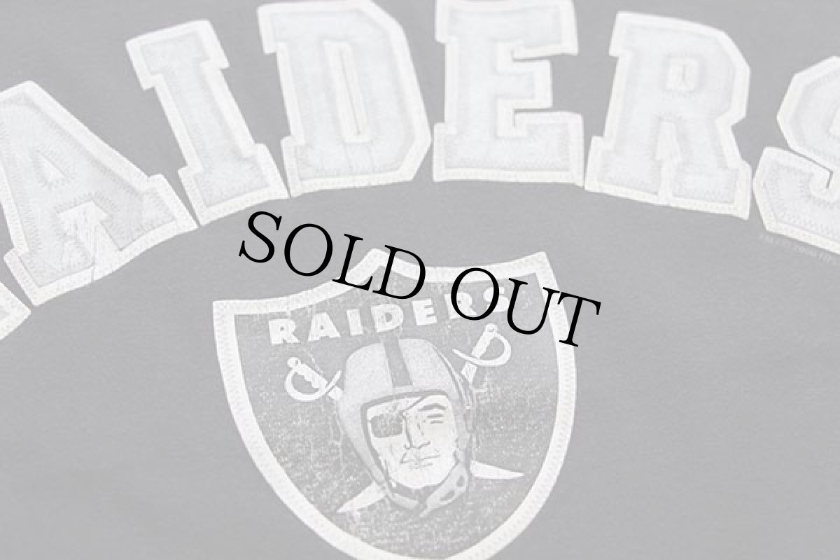 画像5: 00s Leeリー×VF KNITWEAR NFL RAIDERS コットンTシャツ 黒 (5)