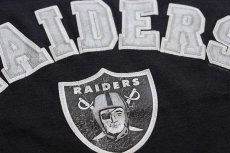 画像5: 00s Leeリー×VF KNITWEAR NFL RAIDERSレイダース コットンTシャツ 黒 (5)