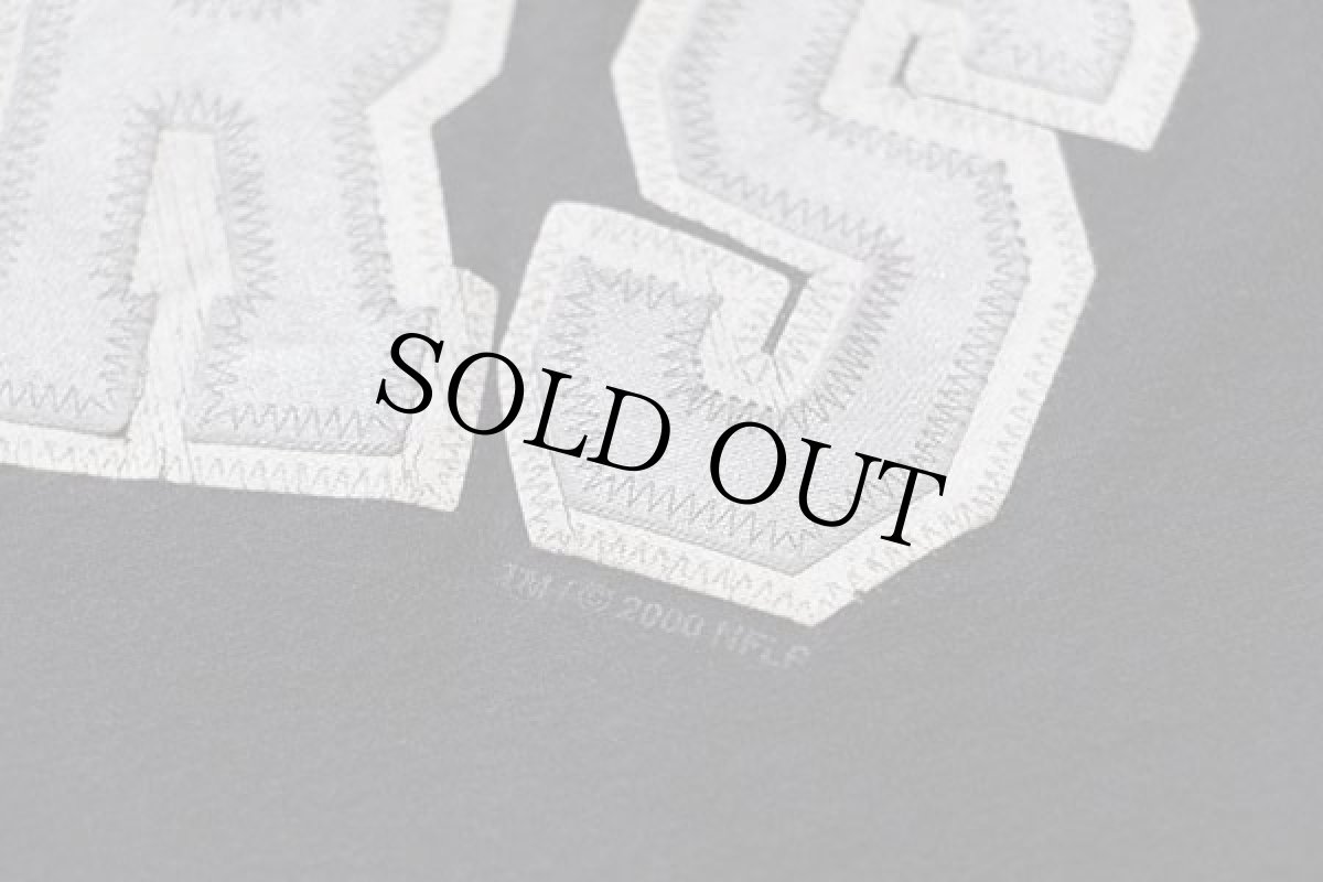 画像6: 00s Leeリー×VF KNITWEAR NFL RAIDERS コットンTシャツ 黒 (6)