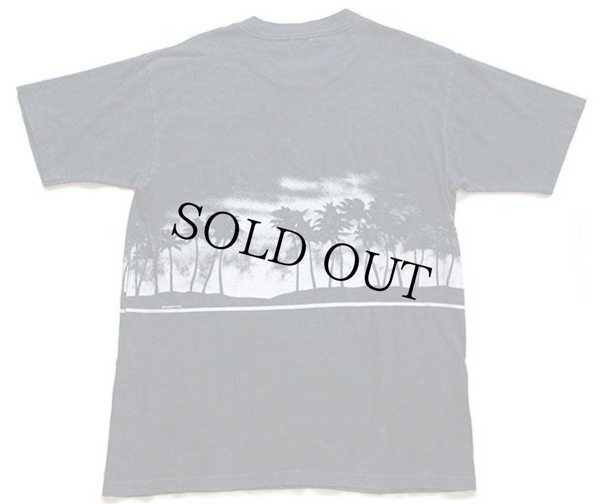 画像3: 80s USA製 Laguna Beach 両面プリント アート コットンTシャツ 黒 フェード XL (3)