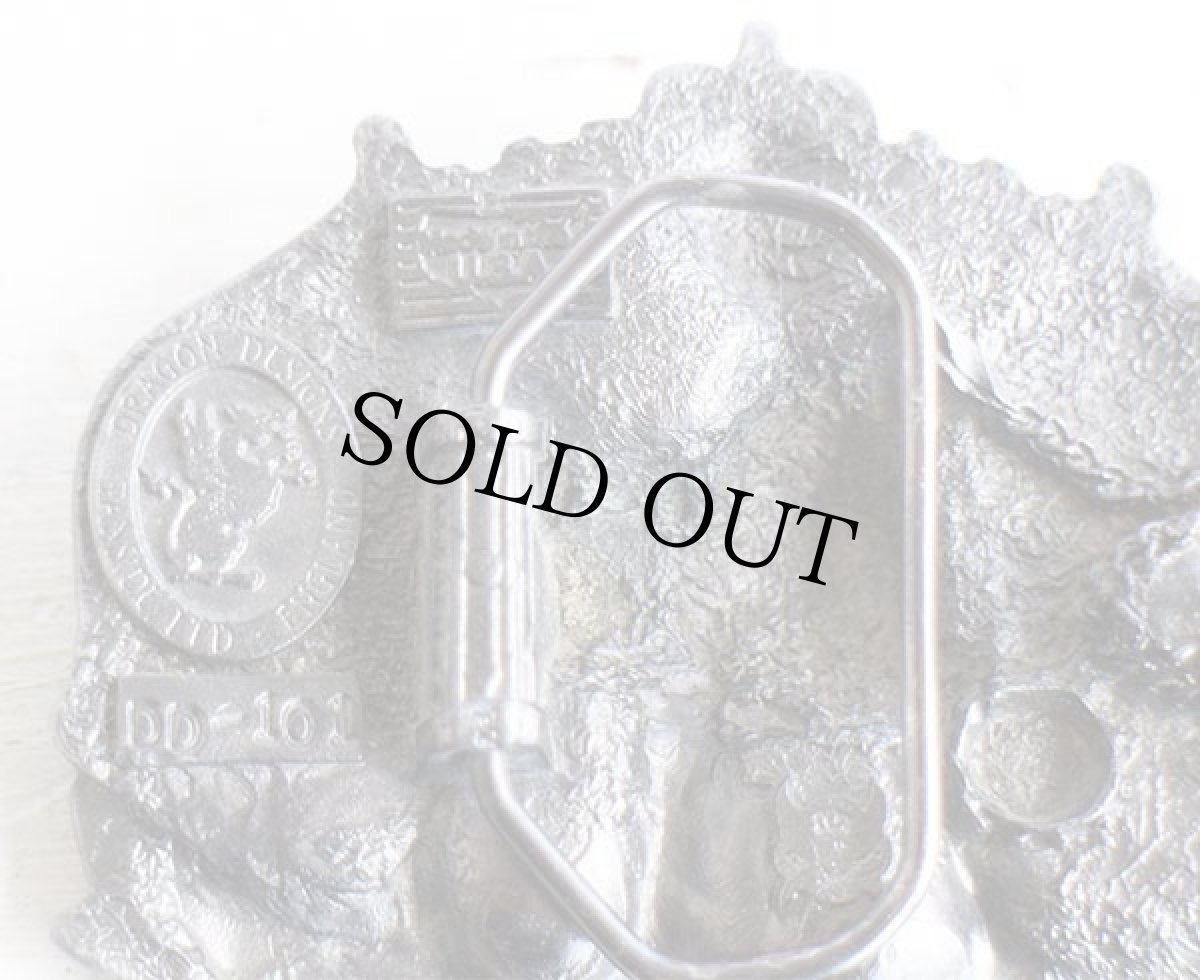 画像3: 90s USA製 BULLDOG SPIRIT ブルドッグ バックル★ベルト (3)