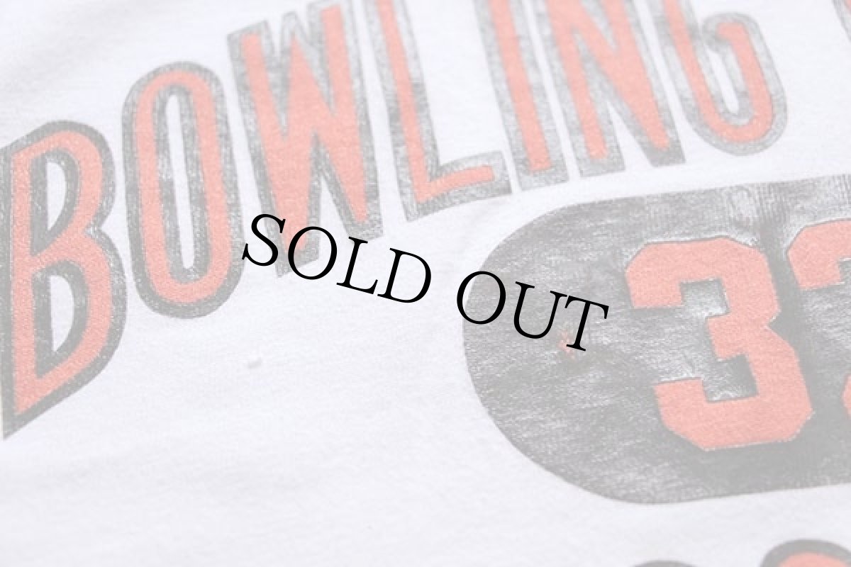 画像4: 80s Sand-Knit BOWLING GREEN HOCKEY 三段 コットンTシャツ 白 L (4)