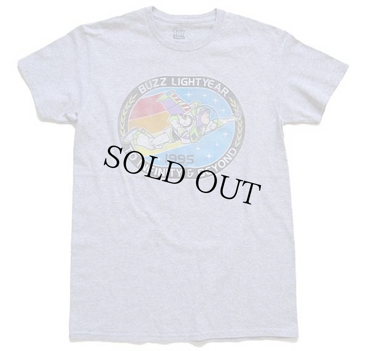 画像2: DISNEYディズニー PIXAR TOY STORYトイストーリー BUZZ LIGHTYEARバズライトイヤー 1995 Tシャツ 杢グレー S (2)