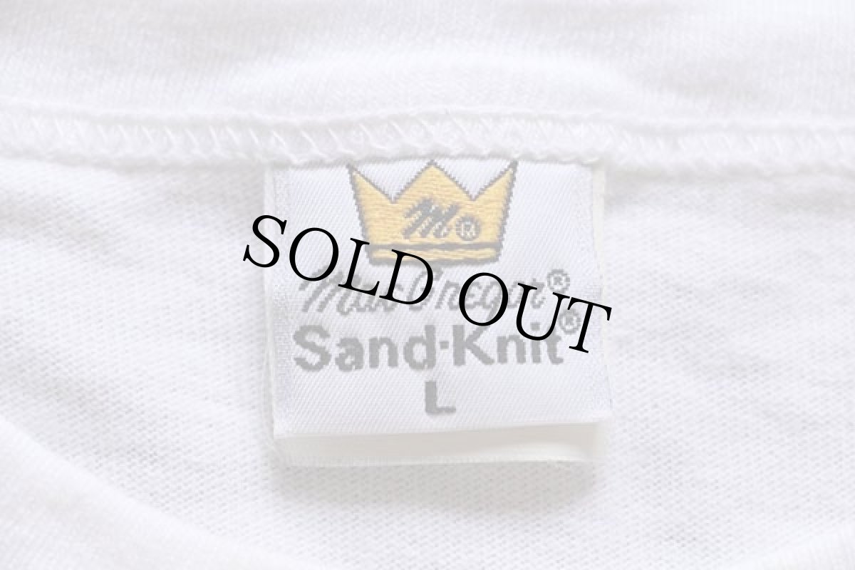 画像3: 80s Sand-Knit BOWLING GREEN HOCKEY 三段 コットンTシャツ 白 L (3)