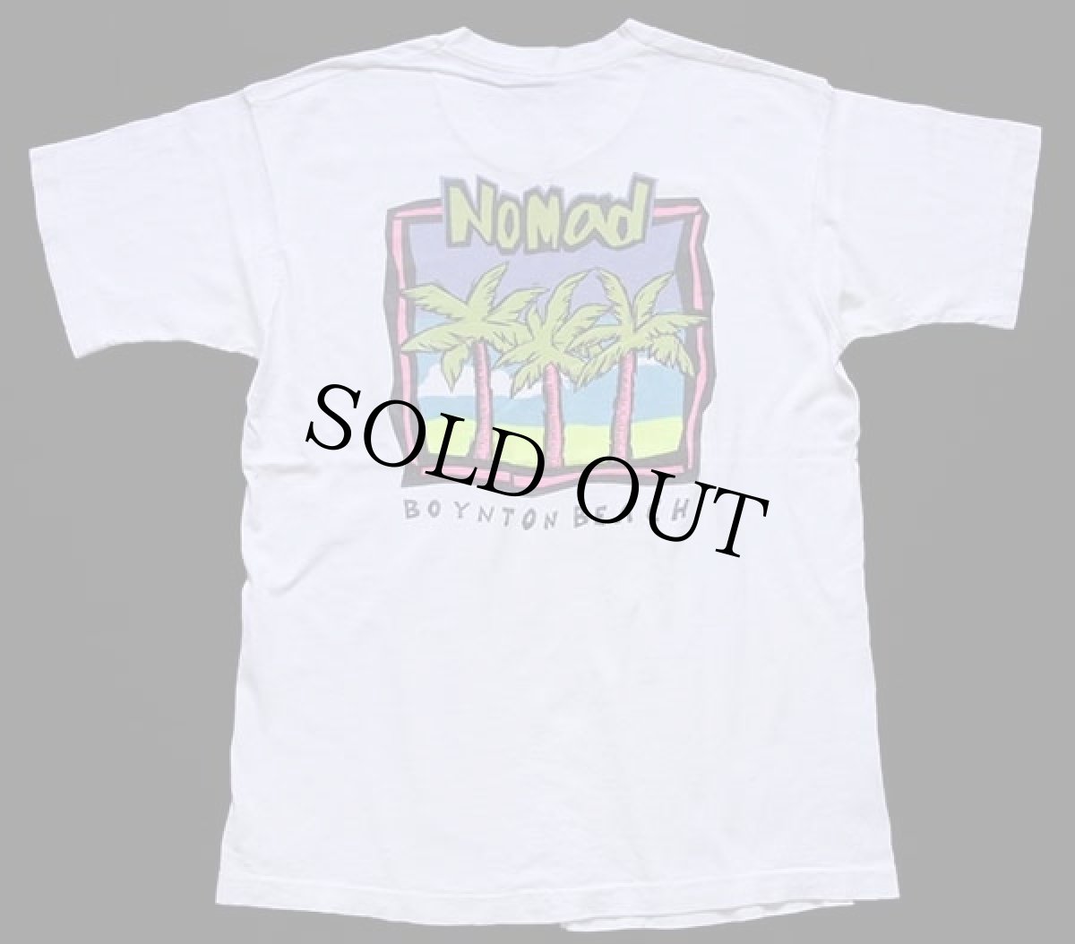 画像3: 90s USA製 nomad SURF SHOP BOYNTON BEACH 両面プリント コットンTシャツ 白 L (3)