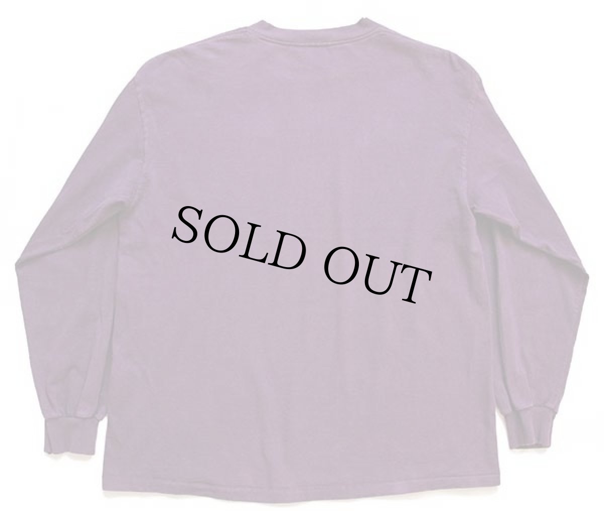 画像2: 90s USA製 ウルフ アート コットン 長袖Tシャツ 紫 L (2)