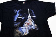 画像1: デッドストック★00s FOX Family Guyファミリーガイ STAR WARSスターウォーズ コットンTシャツ 黒 XL (1)