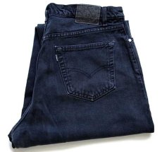 画像1: 90s Levi'sリーバイス silverTabシルバータブ loose ブラック デニムパンツ 後染め w38 L30 (1)