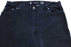 画像4: 90s Levi'sリーバイス silverTabシルバータブ loose ブラック デニムパンツ 後染め w38 L30 (4)