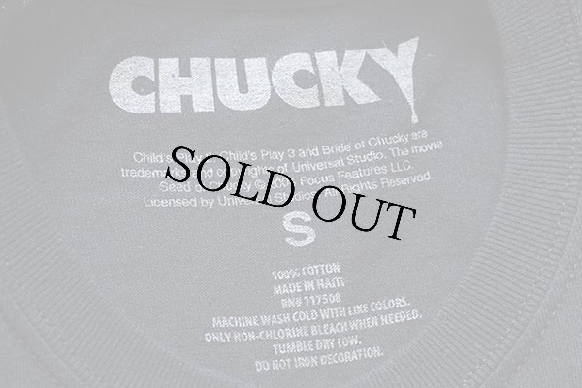 画像4: 00s Child's Playチャイルドプレイ CHUCKYチャッキー コットンTシャツ 黒 S (4)