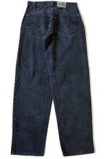 画像3: 90s USA製 Levi'sリーバイス silverTabシルバータブ BAGGY カラーデニムパンツ 後染め 紺 w30 L32 (3)