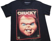 画像1: 00s Child's Playチャイルドプレイ CHUCKYチャッキー コットンTシャツ 黒 S (1)