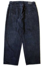 画像3: 90s Levi'sリーバイス silverTabシルバータブ loose ブラック デニムパンツ 後染め w38 L30 (3)