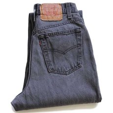 画像1: 90s USA製 Levi'sリーバイス 13501 ブラック デニムパンツ 7S (1)