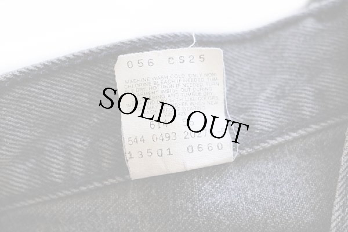 画像6: 90s USA製 Levi'sリーバイス 13501 ブラック デニムパンツ 7S (6)