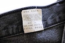 画像6: 90s USA製 Levi'sリーバイス 13501 ブラック デニムパンツ 7S (6)