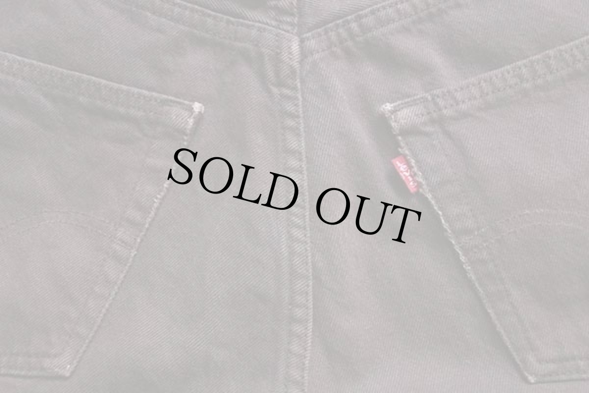 画像8: 90s フランス製 Levi'sリーバイス 501 カラーデニムパンツ 後染め 焦げ茶 w28★ユーロ (8)