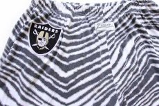 画像4: 90s USA製 ZUBAZ NFL RAIDERSレイダース フェルトパッチ ゼブラ柄 イージーパンツ XL (4)