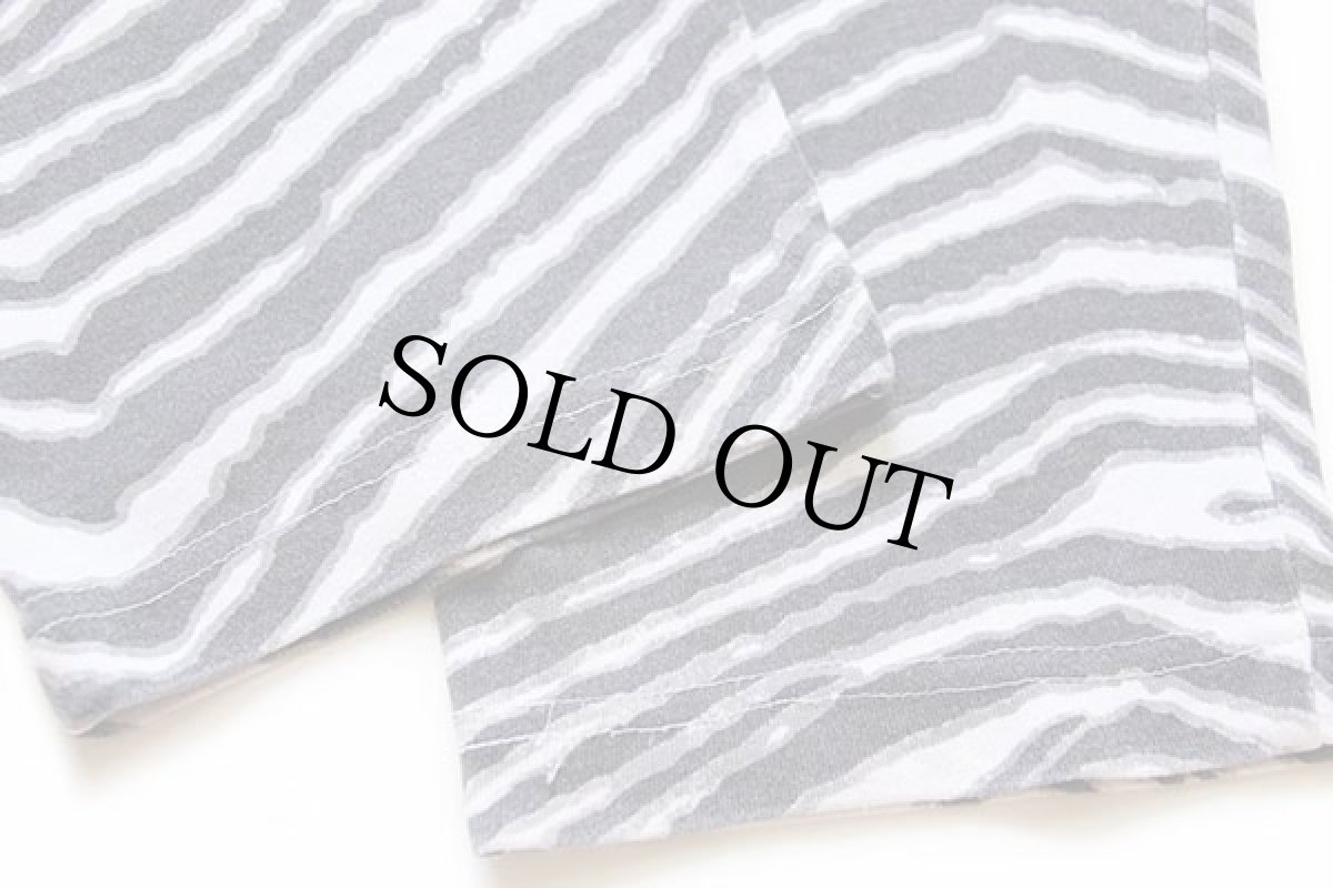 画像6: 90s USA製 ZUBAZ NFL RAIDERS フェルトパッチ ゼブラ柄 イージーパンツ XL (6)