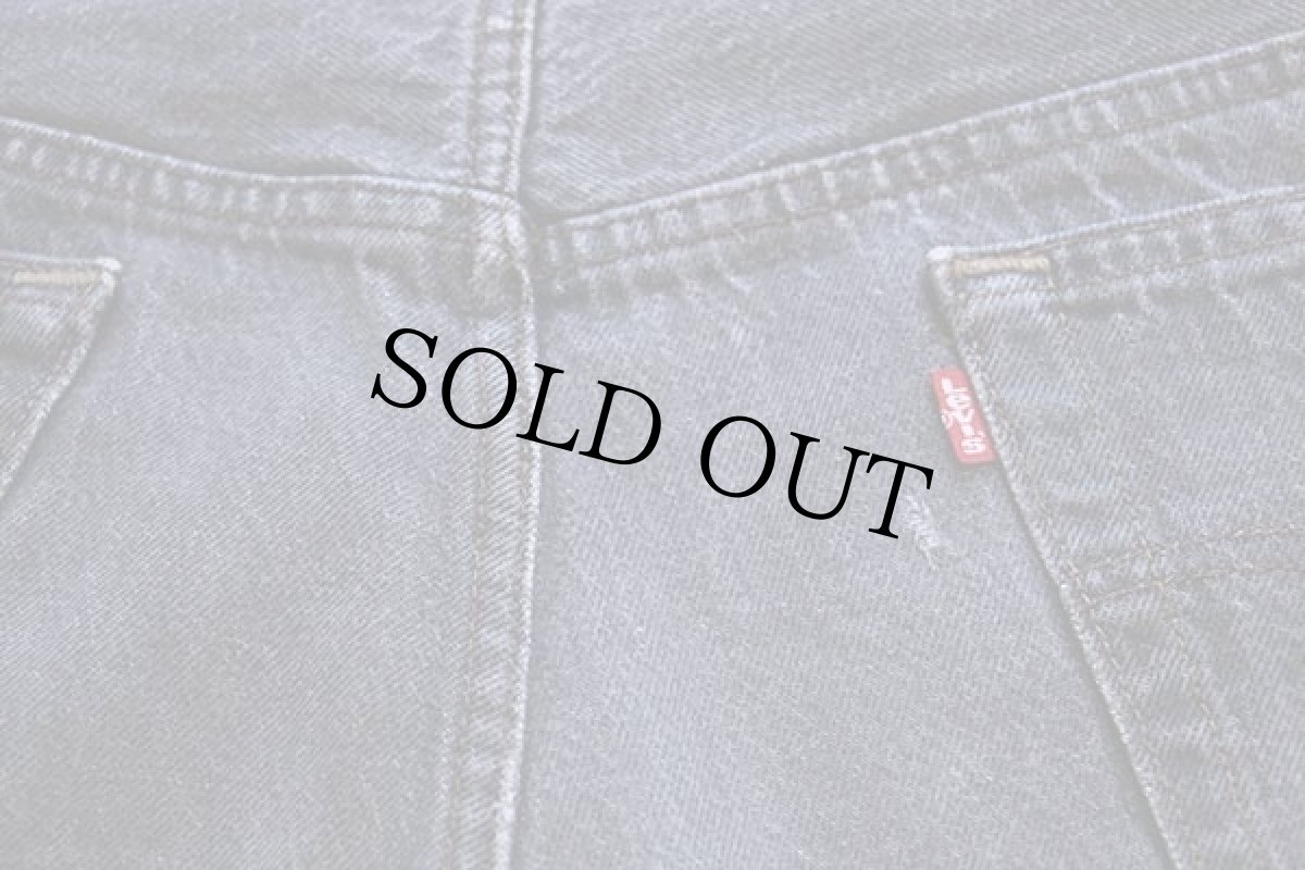 画像5: 80s USA製 Levi'sリーバイス 501 先染め ブラック デニムパンツ w36 L32 (5)