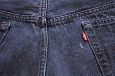 画像5: 80s USA製 Levi'sリーバイス 501 先染め ブラック デニムパンツ w36 L32 (5)