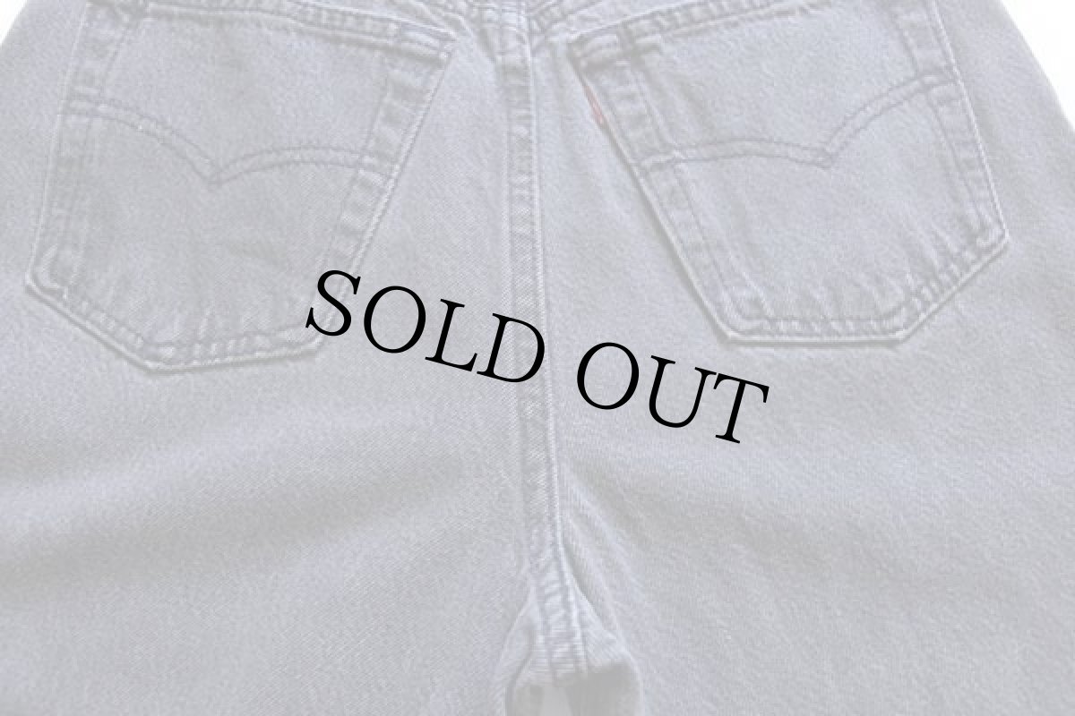 画像7: 90s USA製 Levi'sリーバイス 13501 ブラック デニムパンツ 7S (7)