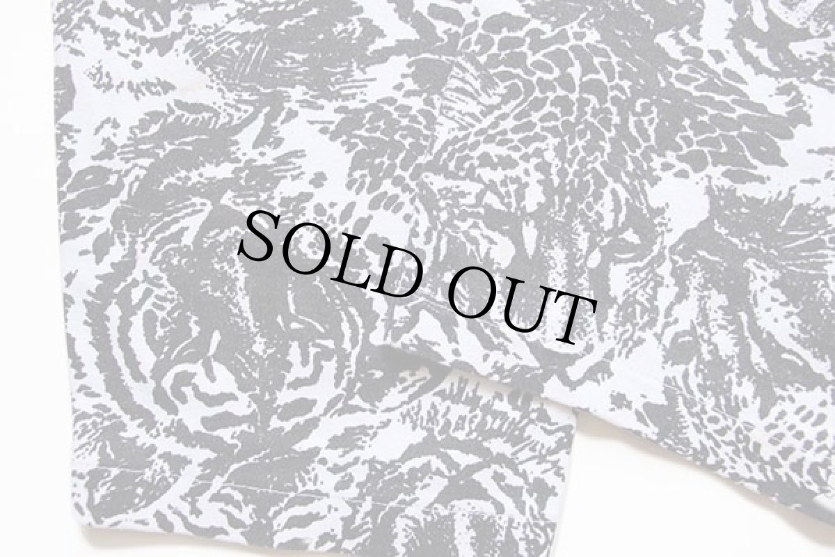 画像7: 90s USA製 ZUBAZ タイガー&レオパード 総柄 イージーパンツ S (7)