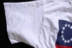 画像6: 80s USA製 Hanes 13スター 星条旗 アート コットンTシャツ 白 XL (6)