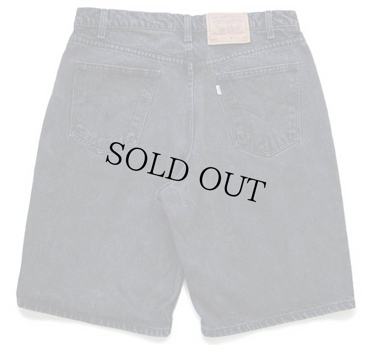 画像2: 90s メキシコ製 Levi'sリーバイス 550 ブラックデニム ショートパンツ w36★ショーツ (2)