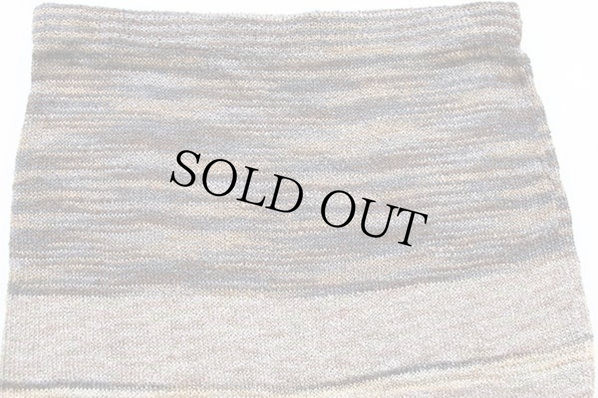 画像4: 90s USA製 CAROL HORN ラグ柄 マキシ丈 レーヨン ニット スカート M (4)