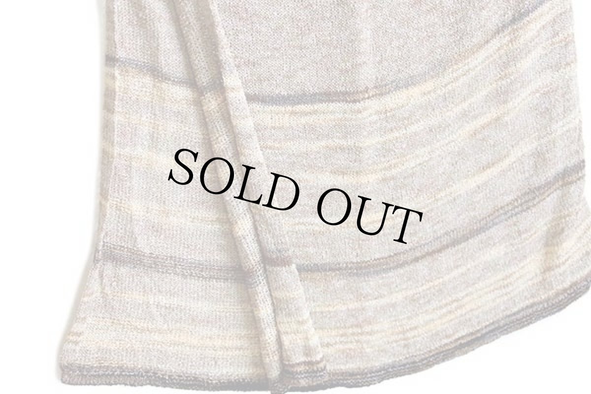 画像5: 90s USA製 CAROL HORN ラグ柄 マキシ丈 レーヨン ニット スカート M (5)