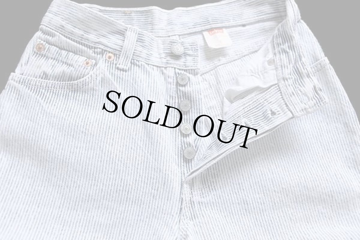 画像4: 80s USA製 Levi'sリーバイス 17501 ヒッコリー ストライプ デニムパンツ 5 (4)