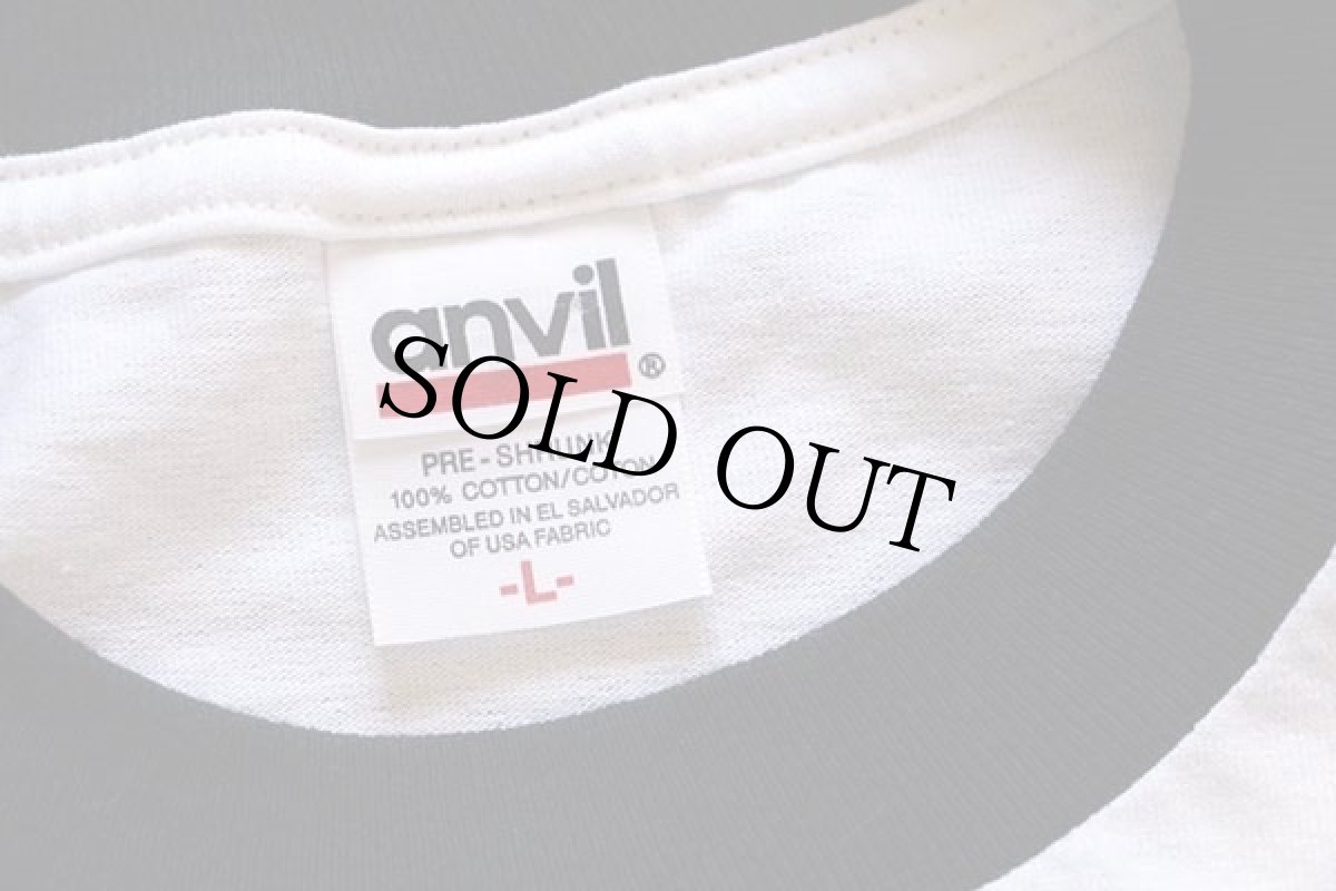 画像3: デッドストック★00s グリーンジャイアント リトルスプラウト コットン リンガーTシャツ 白×黒 L (3)