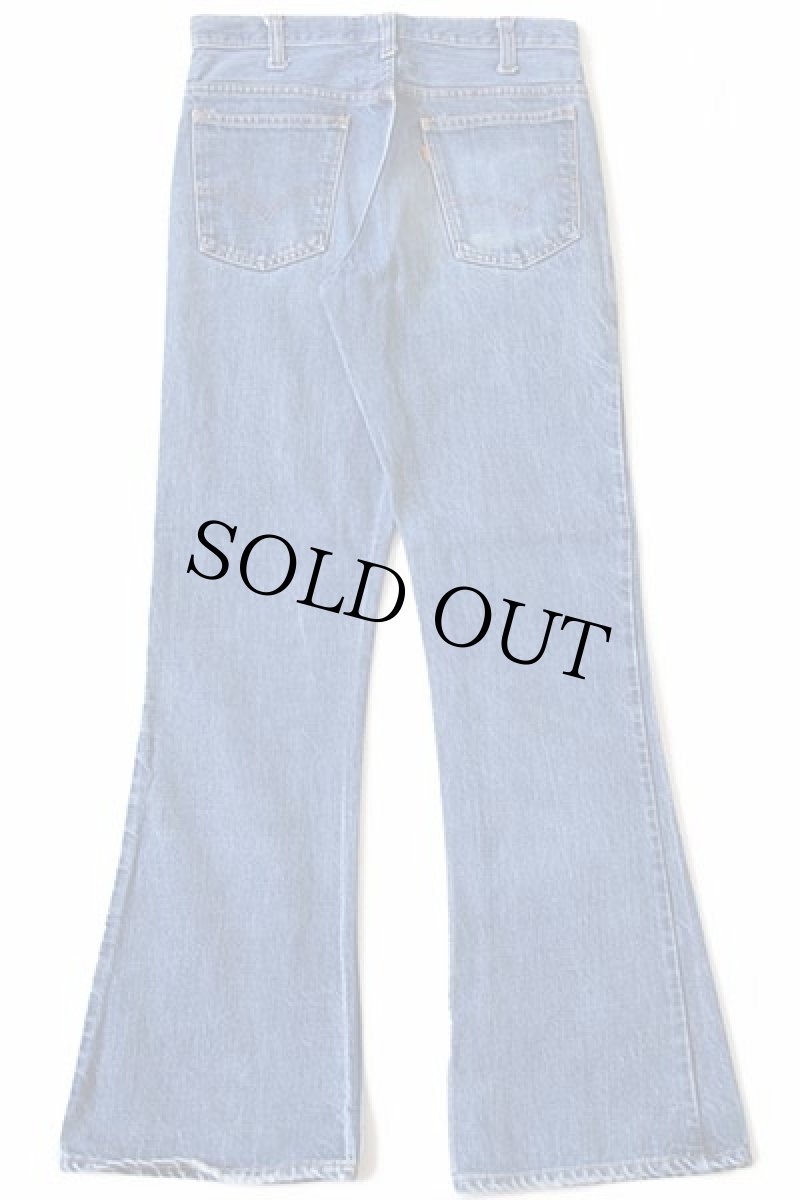 画像3: 70s USA製 Levi'sリーバイス 646 デニムパンツ w31 L33★ベルボトム (3)
