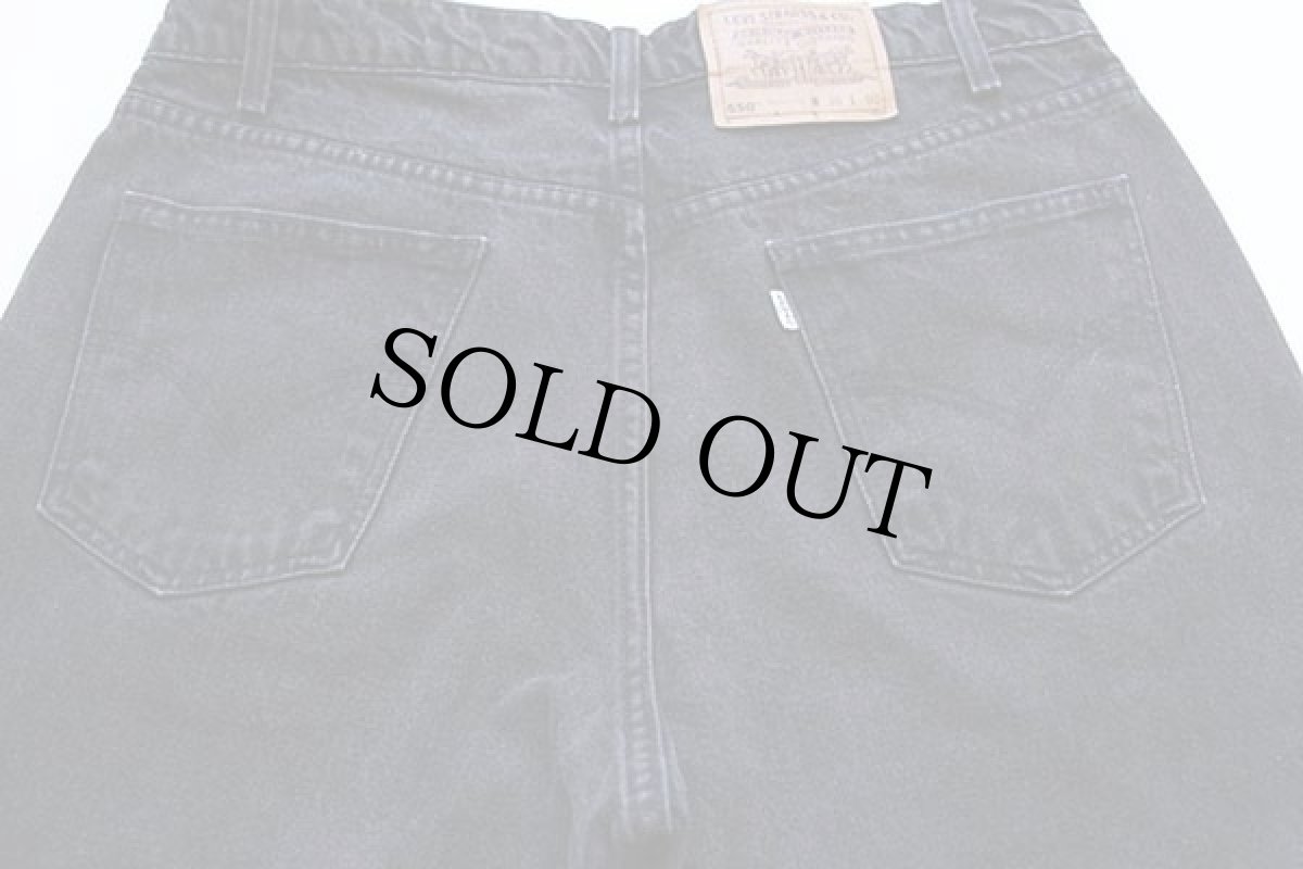 画像3: 90s メキシコ製 Levi'sリーバイス 550 ブラックデニム ショートパンツ w36★ショーツ (3)