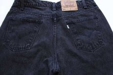 画像3: 90s メキシコ製 Levi'sリーバイス 550 ブラックデニム ショートパンツ w36★ショーツ (3)