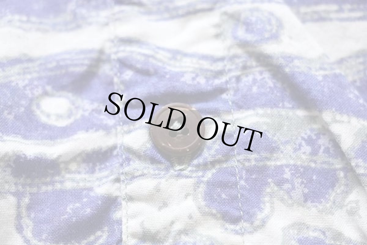 画像5: 00s トルコ製 patagoniaパタゴニア リーフ&花柄 オーガニックコットン アロハシャツ KIDS M (5)