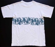 画像3: 90s USA製 patagoniaパタゴニア カヤック 両面プリント オーガニックコットンTシャツ 白 S (3)