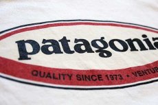 画像4: 90s トルコ製 patagoniaパタゴニア Beneficial T's オーバルロゴ オーガニックコットンTシャツ 生成り XS (4)