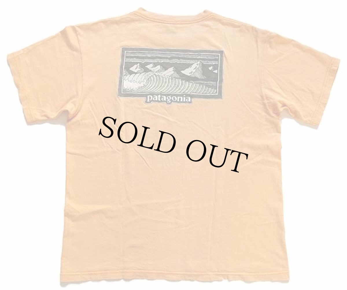 画像3: 90s USA製 patagoniaパタゴニア マウンテンウェーブ オーガニックコットンTシャツ オレンジ M (3)