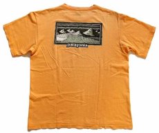 画像3: 90s USA製 patagoniaパタゴニア マウンテンウェーブ オーガニックコットンTシャツ オレンジ M (3)