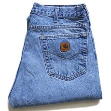 画像1: 00s USA製 carharttカーハート デニムパンツ w34 L30 (1)