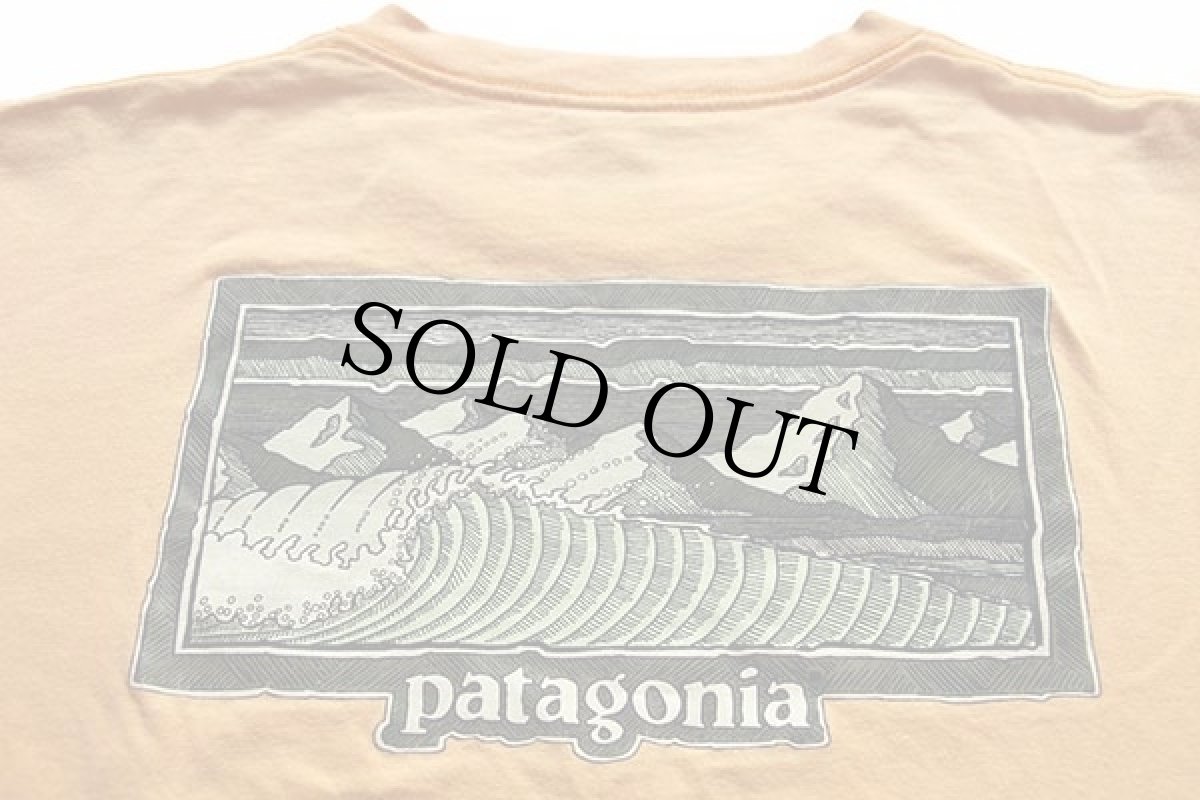 画像4: 90s USA製 patagoniaパタゴニア マウンテンウェーブ オーガニックコットンTシャツ オレンジ M (4)
