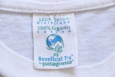 画像5: 90s トルコ製 patagoniaパタゴニア Beneficial T's オーバルロゴ オーガニックコットンTシャツ 生成り XS (5)