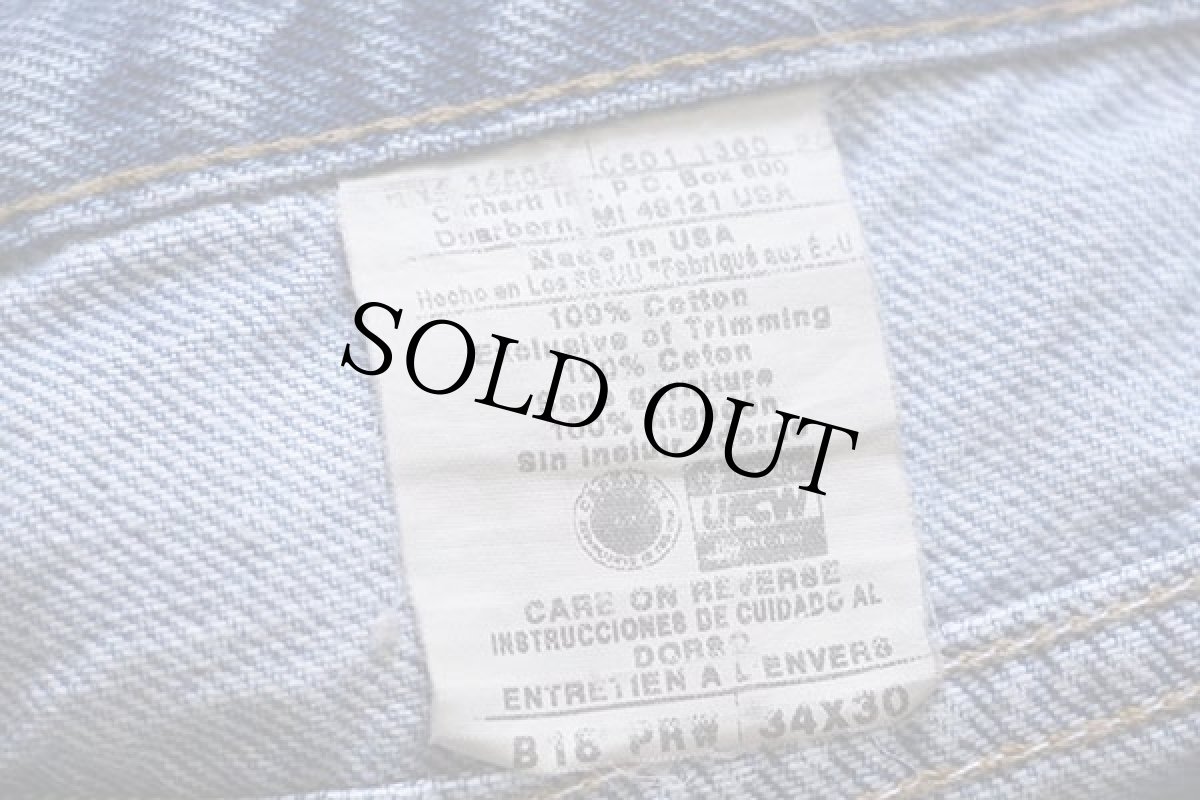 画像6: 00s USA製 carharttカーハート デニムパンツ w34 L30 (6)